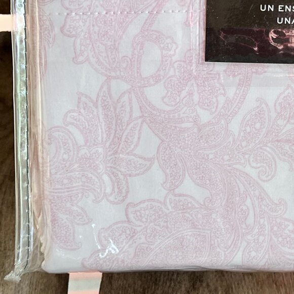 RALPH LAUREN Light Red / Pink FLORAL Cotton TWIN SIZE Sheet Set - large floral - Picture 2 of 3